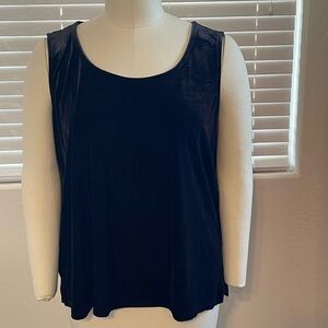 Elegant Black Velvet Women's Top